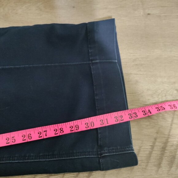 Melissa McCartney Seven7 Flare Jeans Women's Size 16 Dark Blue - Picture 13 of 14